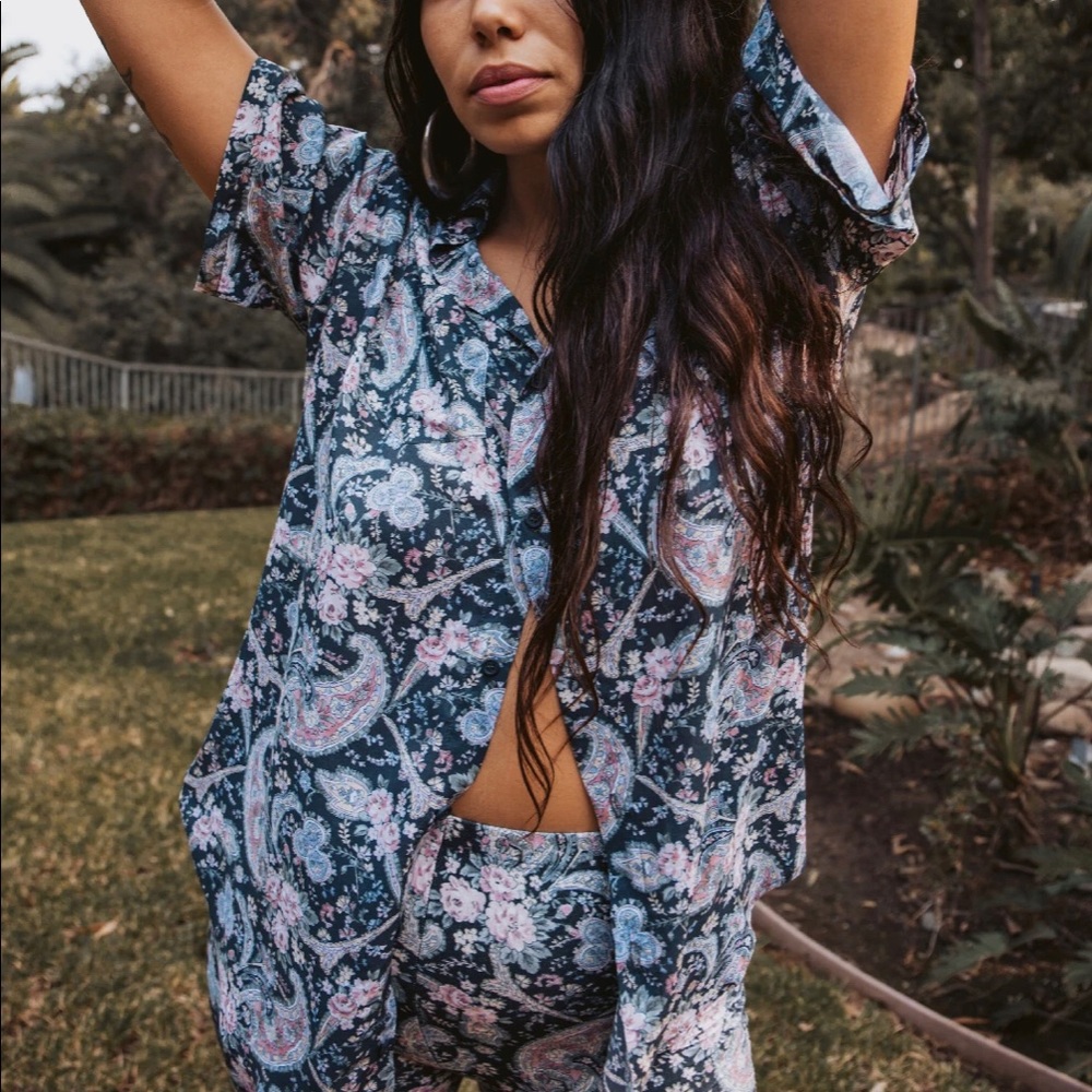 ISO Kingman shirt in midnight rose p/s